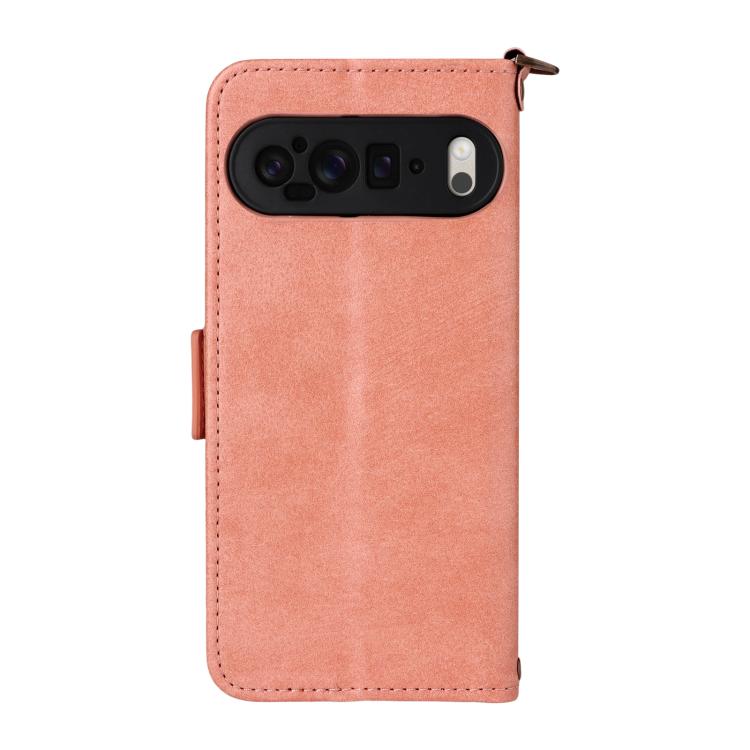 For Google Pixel 10 Pro / 10 / 9 Pro / 9 Multi-card Slots Crossbody Cowhide Leather Phone Case