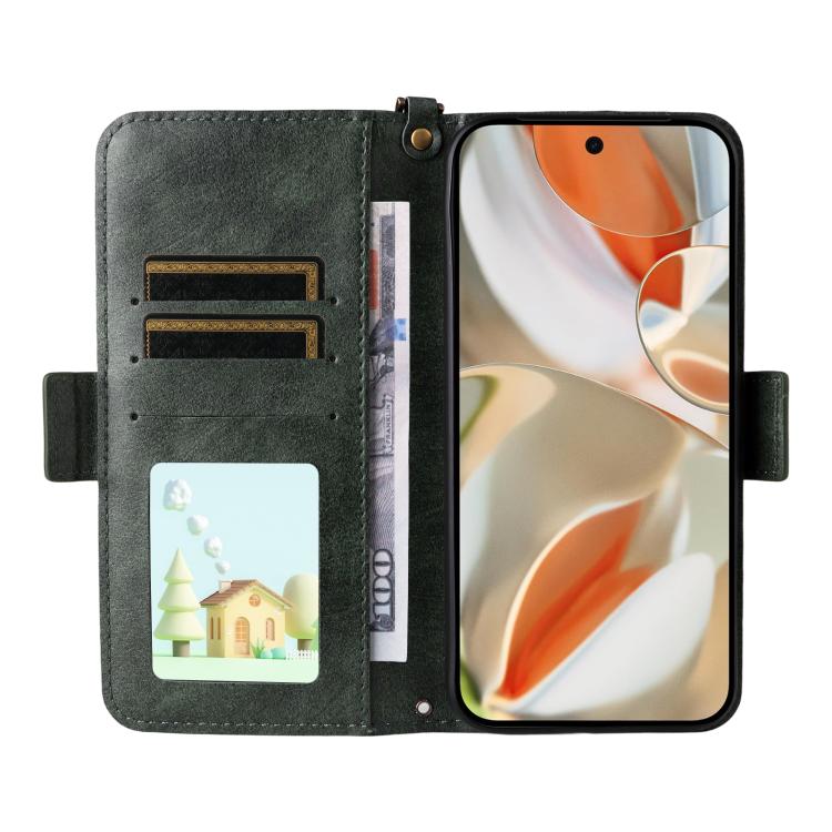For Google Pixel 10 Pro / 10 / 9 Pro / 9 Multi-card Slots Crossbody Cowhide Leather Phone Case