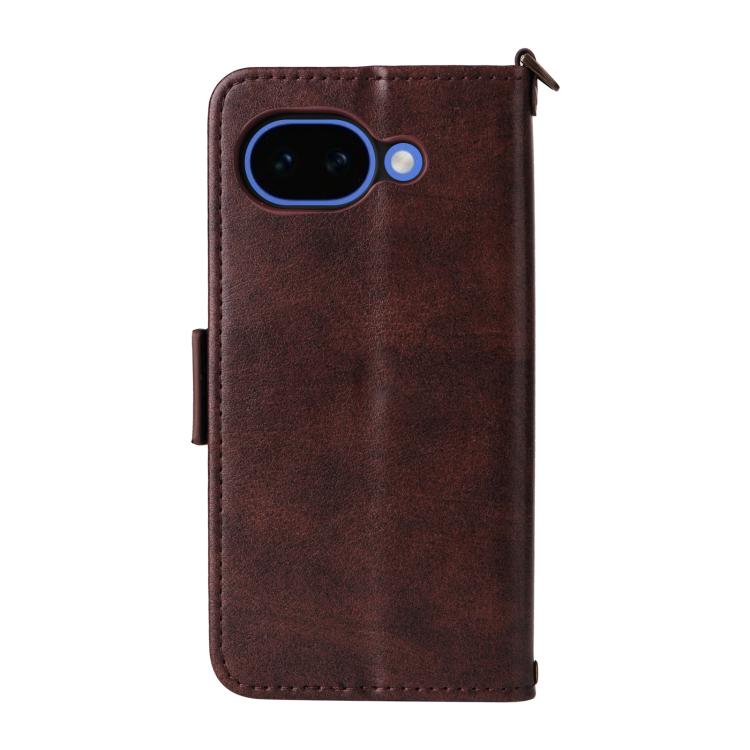For Google Pixel 10a Multi-card Slots Crossbody Cowhide Leather Phone Case
