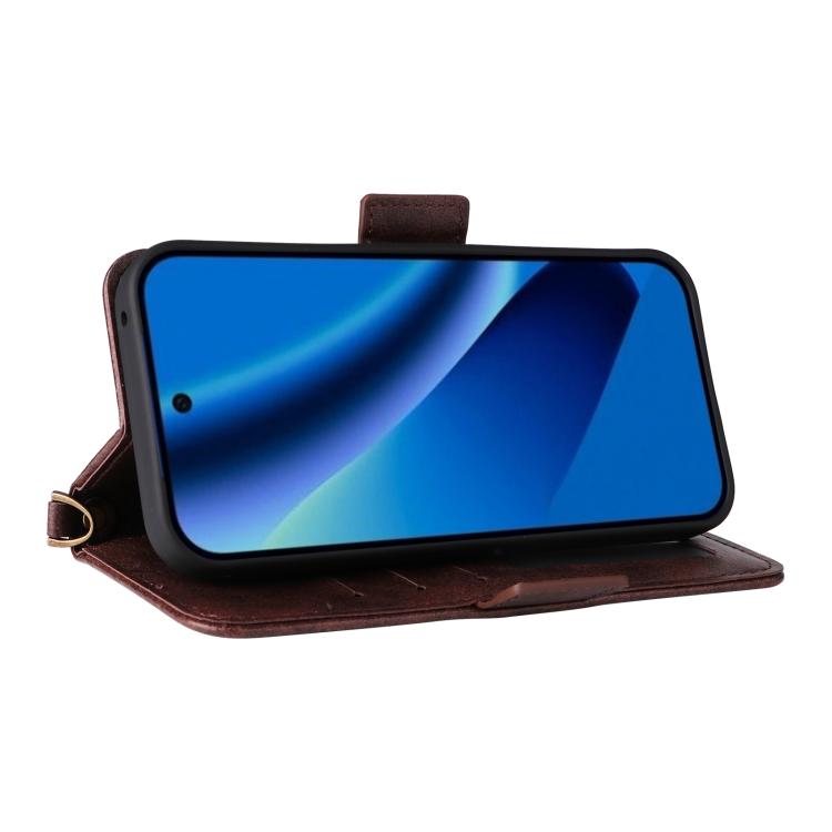 For Google Pixel 10a Multi-card Slots Crossbody Cowhide Leather Phone Case