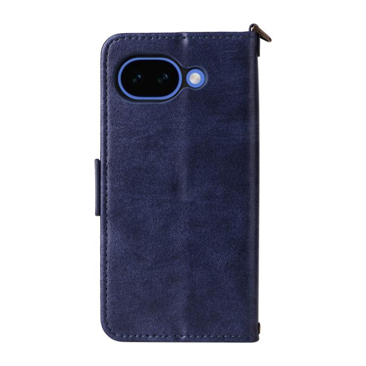 For Google Pixel 10a Multi-card Slots Crossbody Cowhide Leather Phone Case