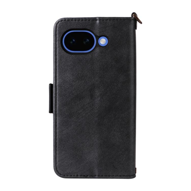 For Google Pixel 10a Multi-card Slots Crossbody Cowhide Leather Phone Case