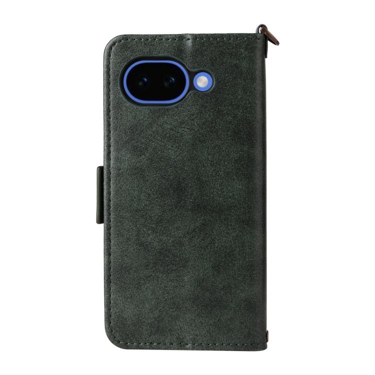 For Google Pixel 10a Multi-card Slots Crossbody Cowhide Leather Phone Case
