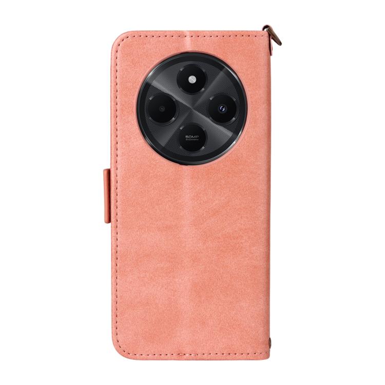 For Redmi 14C 5G / 4G / A4 5G Multi-card Slots Crossbody Cowhide Leather Phone Case