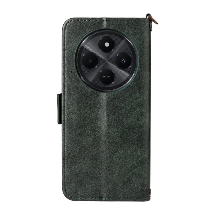 For Redmi 14C 5G / 4G / A4 5G Multi-card Slots Crossbody Cowhide Leather Phone Case