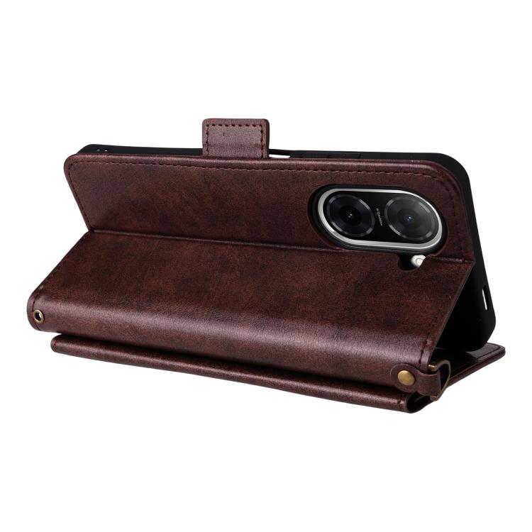For Redmi A5 4G 173.3mm Multi-card Slots Crossbody Cowhide Leather Phone Case