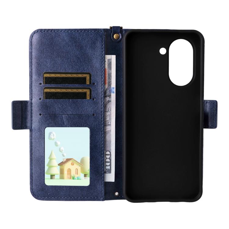 For Redmi A5 4G 173.3mm Multi-card Slots Crossbody Cowhide Leather Phone Case
