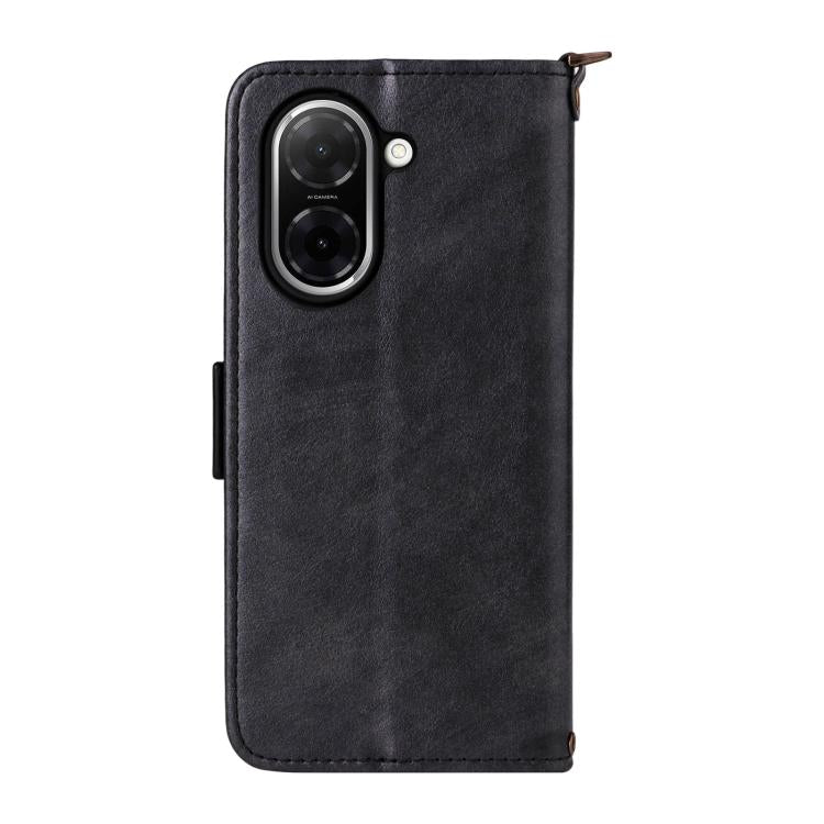 For Redmi A5 4G 173.3mm Multi-card Slots Crossbody Cowhide Leather Phone Case