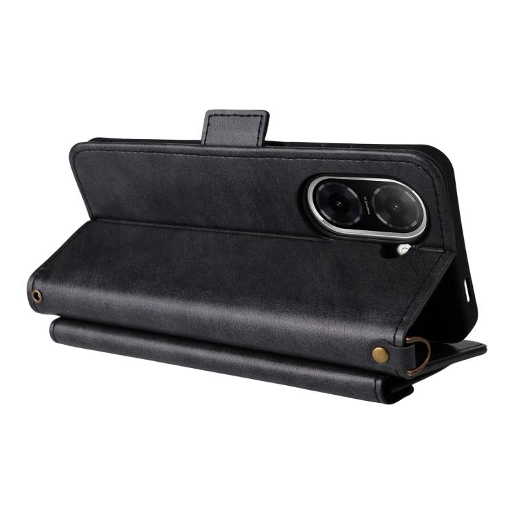 For Redmi A5 4G 173.3mm Multi-card Slots Crossbody Cowhide Leather Phone Case