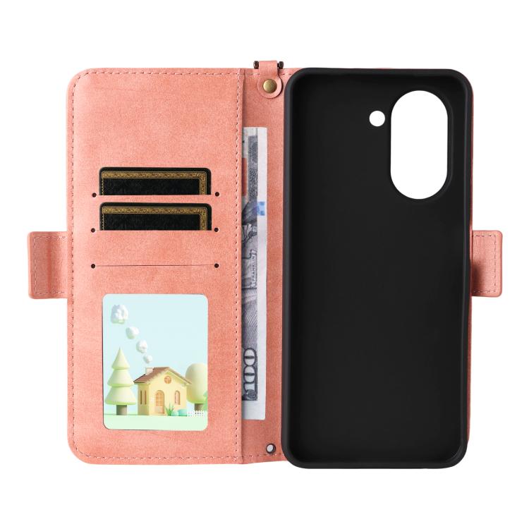 For Redmi A5 4G 173.3mm Multi-card Slots Crossbody Cowhide Leather Phone Case