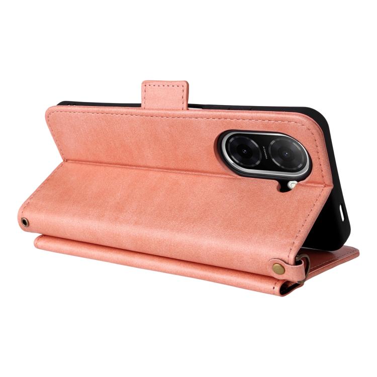 For Redmi A5 4G 173.3mm Multi-card Slots Crossbody Cowhide Leather Phone Case