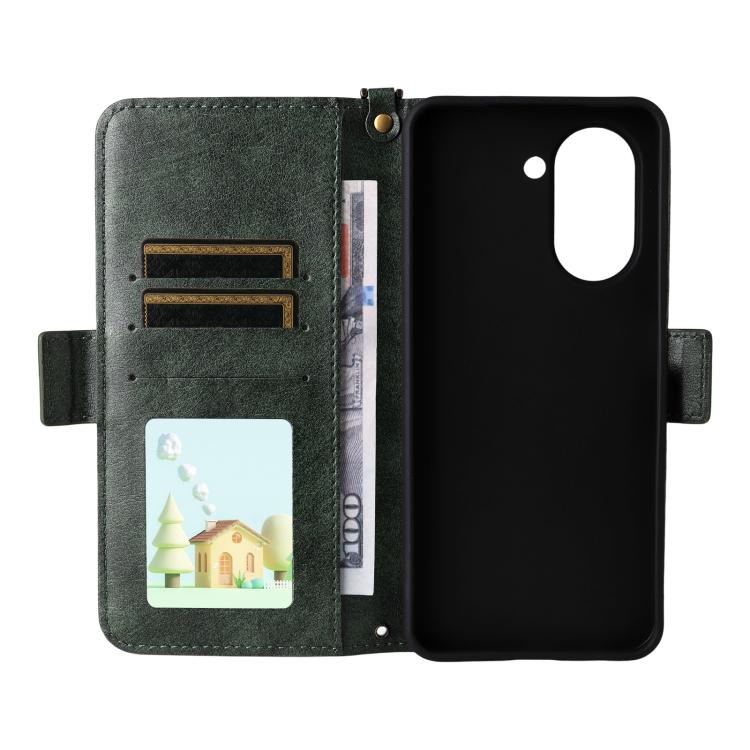 For Redmi A5 4G 173.3mm Multi-card Slots Crossbody Cowhide Leather Phone Case