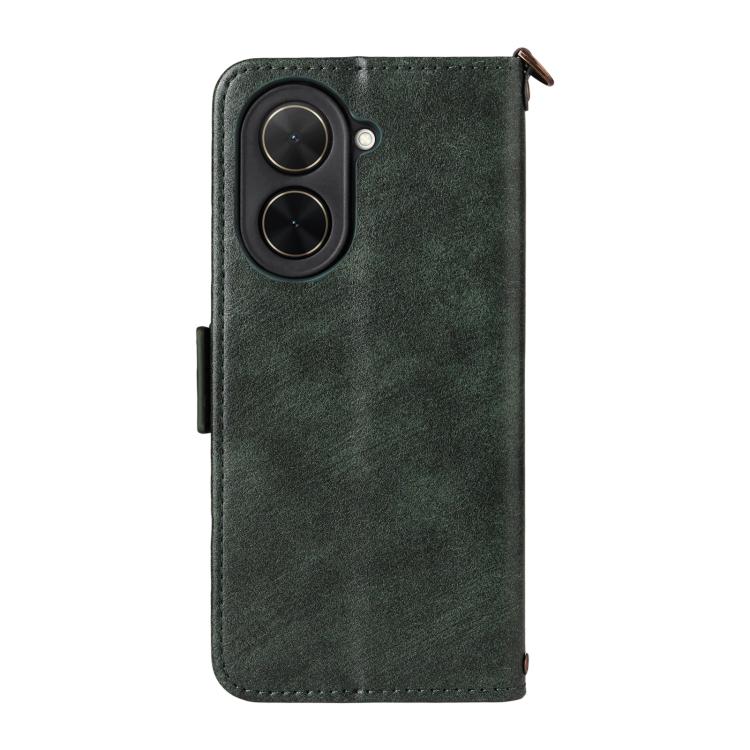 For Xiaomi Poco C71 / Redmi A5 4G 171.7mm Multi-card Slots Crossbody Cowhide Leather Phone Case