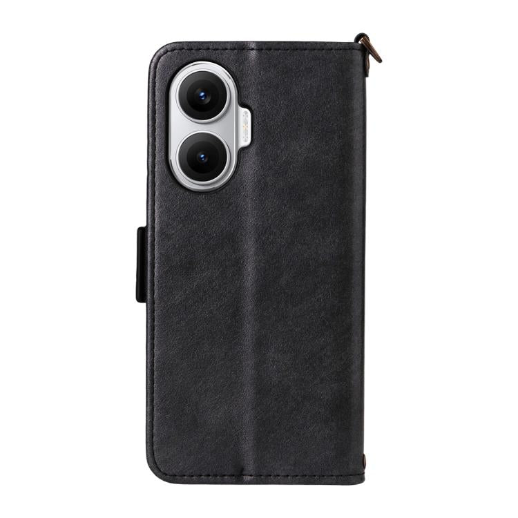 For Xiaomi Poco F7 / Redmi Turbo 4 Pro 5G Multi-card Slots Crossbody Cowhide Leather Phone Case