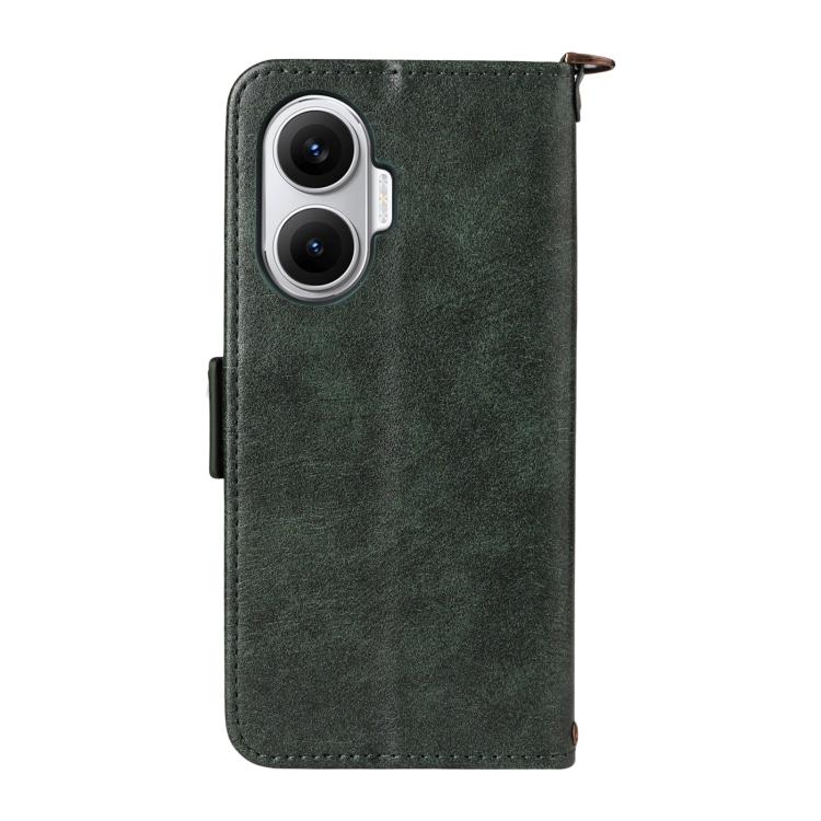 For Xiaomi Poco F7 / Redmi Turbo 4 Pro 5G Multi-card Slots Crossbody Cowhide Leather Phone Case