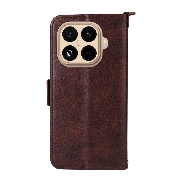 For Xiaomi 15T Pro 5G Multi-card Slots Crossbody Cowhide Leather Phone Case