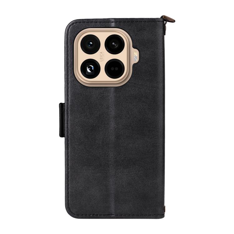 For Xiaomi 15T Pro 5G Multi-card Slots Crossbody Cowhide Leather Phone Case