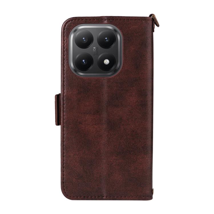 For Xiaomi 15T 5G Multi-card Slots Crossbody Cowhide Leather Phone Case