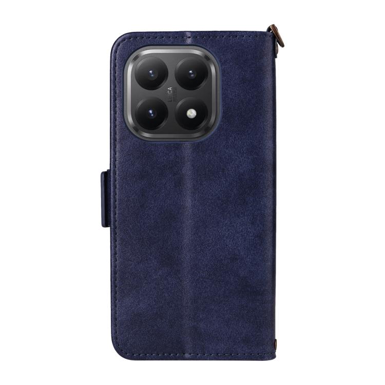For Xiaomi 15T 5G Multi-card Slots Crossbody Cowhide Leather Phone Case