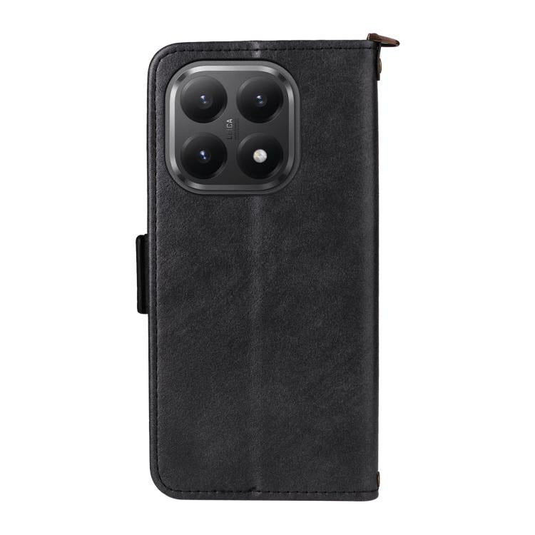 For Xiaomi 15T 5G Multi-card Slots Crossbody Cowhide Leather Phone Case