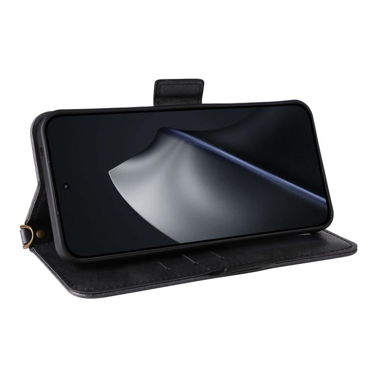 For Xiaomi 15T 5G Multi-card Slots Crossbody Cowhide Leather Phone Case