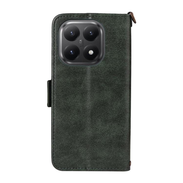 For Xiaomi 15T 5G Multi-card Slots Crossbody Cowhide Leather Phone Case