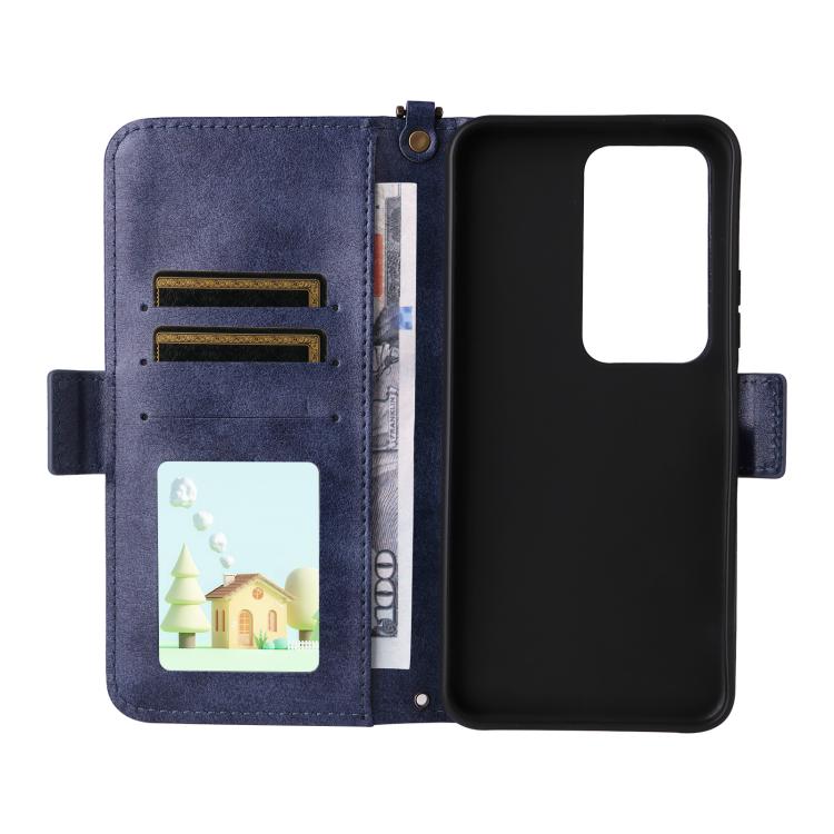 For Redmi 15 5G Global / 15 4G SEA 169.5mm Multi-card Slots Crossbody Cowhide Leather Phone Case