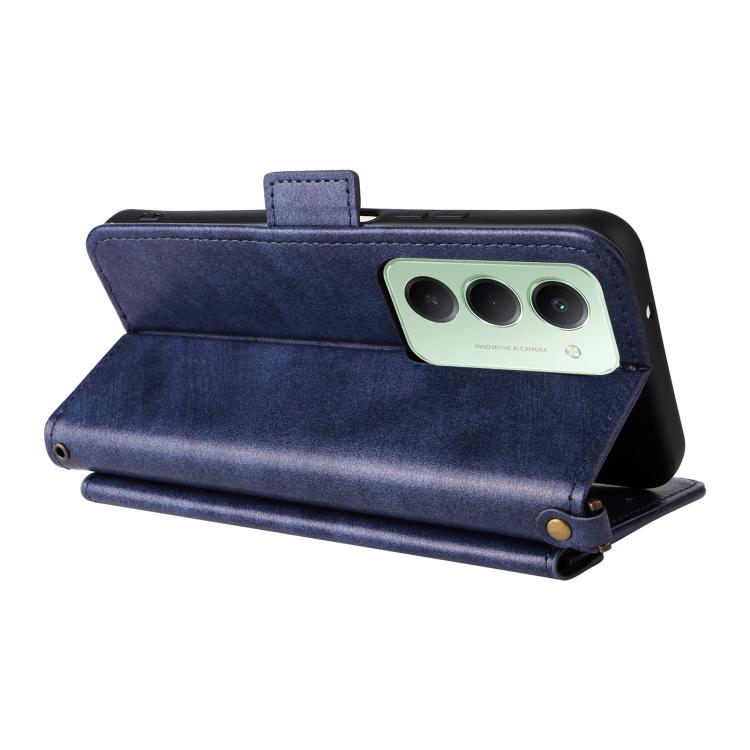 For Redmi 15 5G Global / 15 4G SEA 169.5mm Multi-card Slots Crossbody Cowhide Leather Phone Case