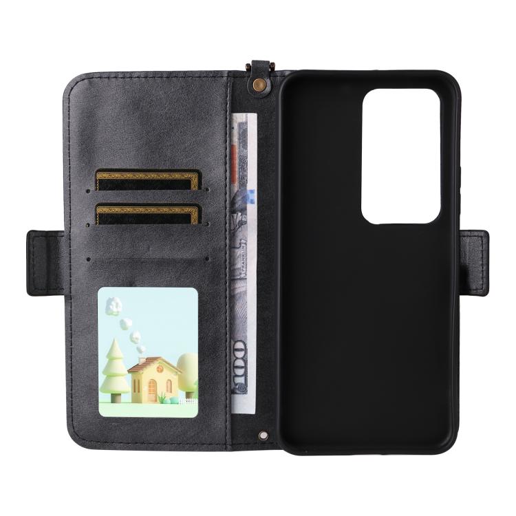 For Redmi 15 5G Global / 15 4G SEA 169.5mm Multi-card Slots Crossbody Cowhide Leather Phone Case