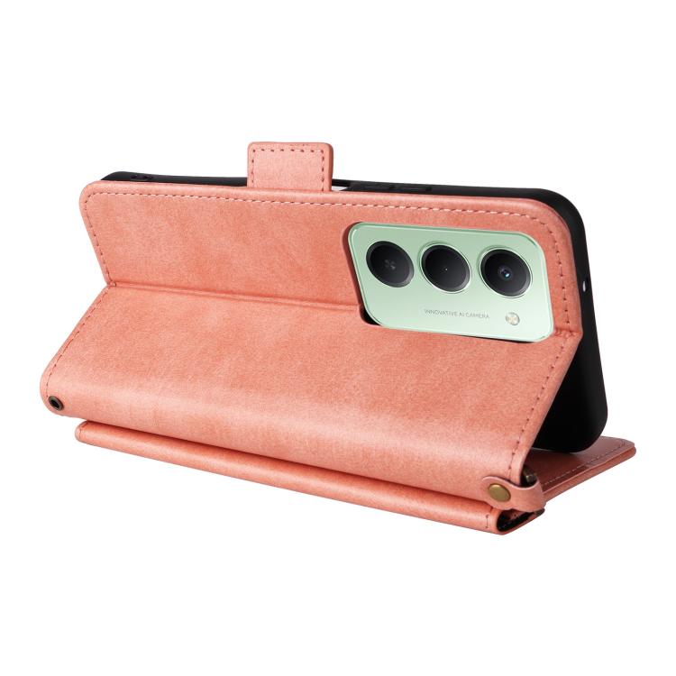 For Redmi 15 5G Global / 15 4G SEA 169.5mm Multi-card Slots Crossbody Cowhide Leather Phone Case