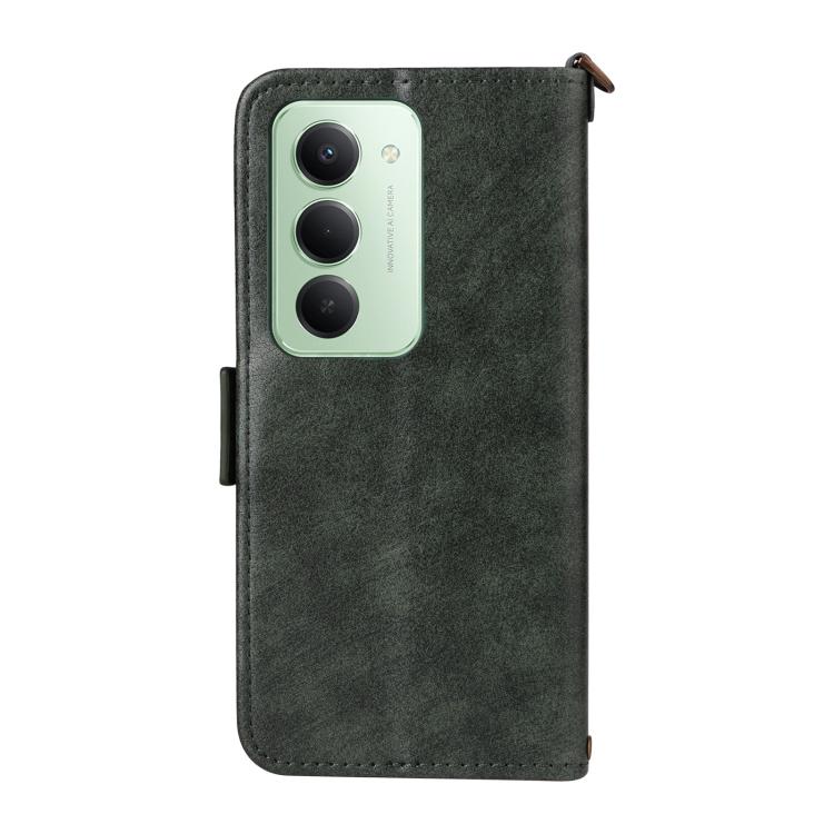 For Redmi 15 5G Global / 15 4G SEA 169.5mm Multi-card Slots Crossbody Cowhide Leather Phone Case