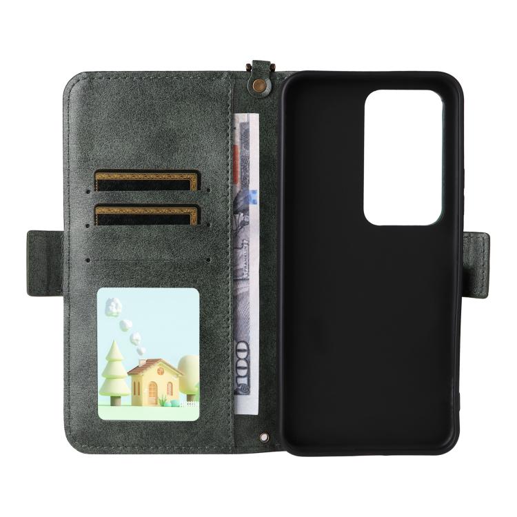 For Redmi 15 5G Global / 15 4G SEA 169.5mm Multi-card Slots Crossbody Cowhide Leather Phone Case