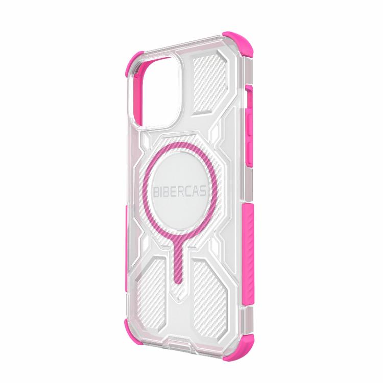 For iPhone 13 Pro Max BIBERCAS Transparent Color Series MagSafe Air Bag Shockproof Phone Case