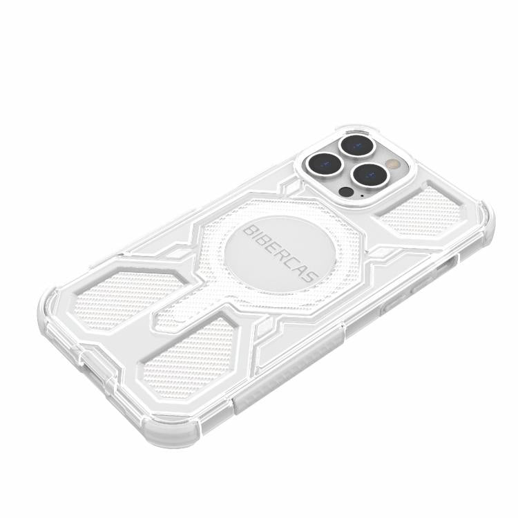 For iPhone 13 Pro Max BIBERCAS Transparent Color Series MagSafe Air Bag Shockproof Phone Case
