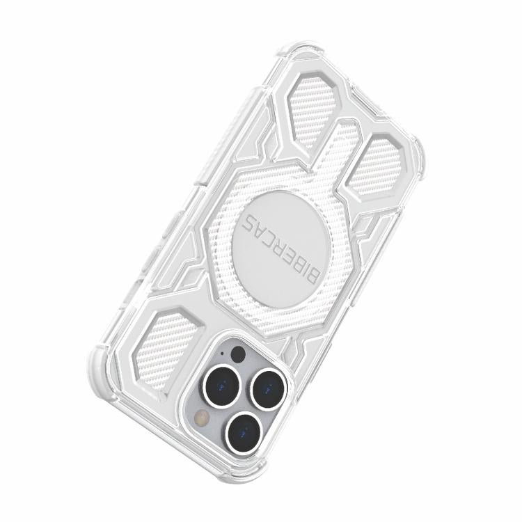 For iPhone 13 Pro BIBERCAS Transparent Color Series MagSafe Air Bag Shockproof Phone Case