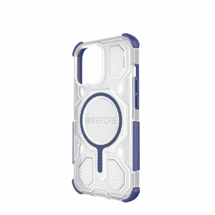 For iPhone 13 Pro BIBERCAS Transparent Color Series MagSafe Air Bag Shockproof Phone Case