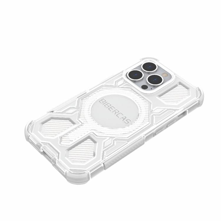 For iPhone 13 Pro BIBERCAS Transparent Color Series MagSafe Air Bag Shockproof Phone Case