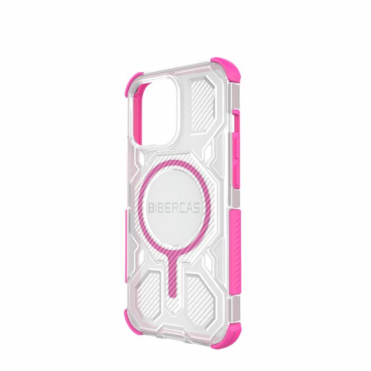 For iPhone 13 Pro BIBERCAS Transparent Color Series MagSafe Air Bag Shockproof Phone Case