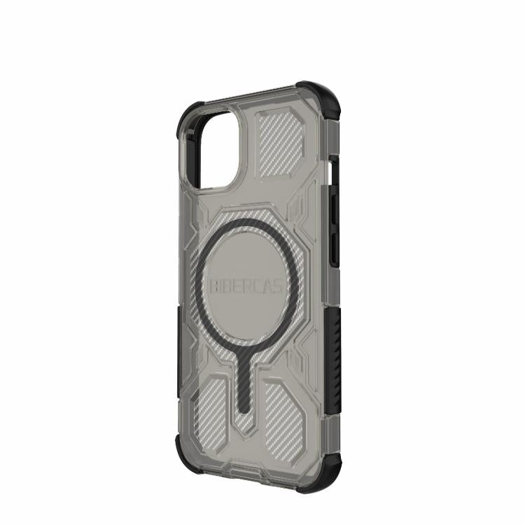 For iPhone 13 / 14 BIBERCAS Transparent Color Series MagSafe Air Bag Shockproof Phone Case