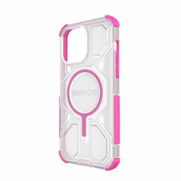 For iPhone 14 Pro Max BIBERCAS Transparent Color Series MagSafe Air Bag Shockproof Phone Case