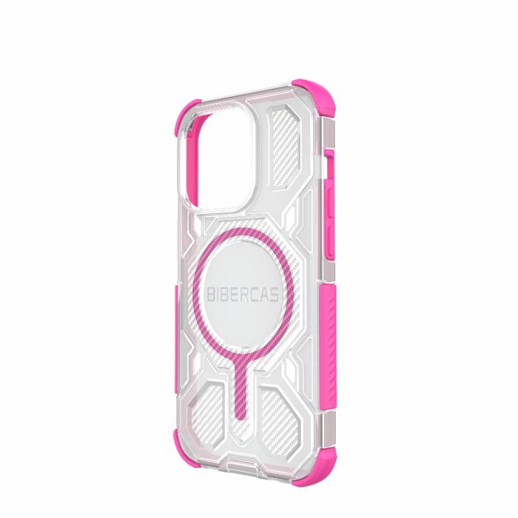 For iPhone 14 Pro BIBERCAS Transparent Color Series MagSafe Air Bag Shockproof Phone Case