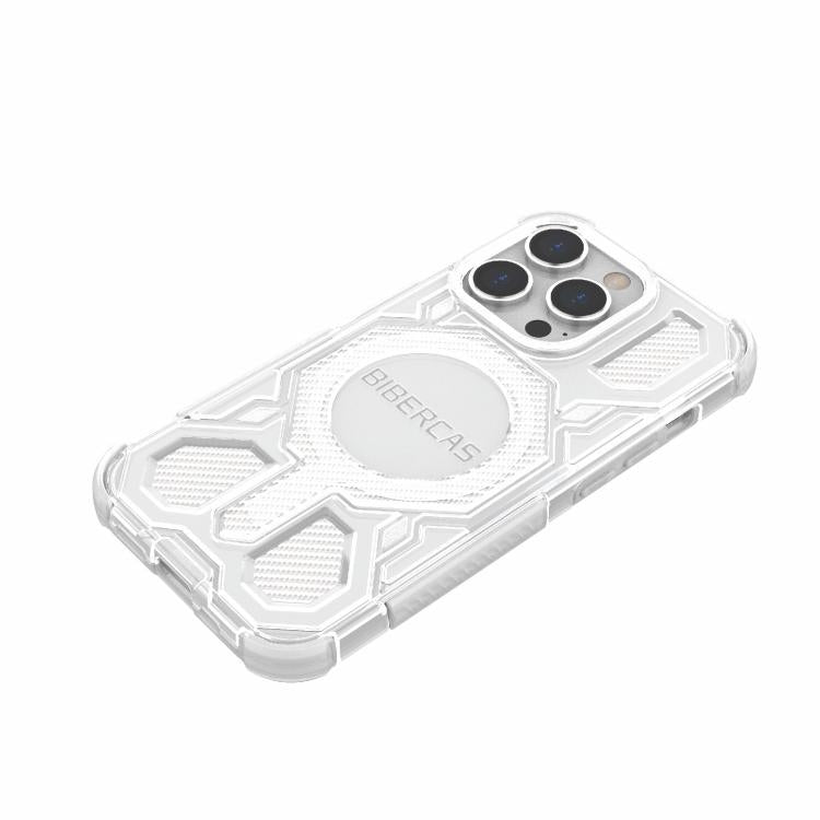 For iPhone 14 Pro BIBERCAS Transparent Color Series MagSafe Air Bag Shockproof Phone Case