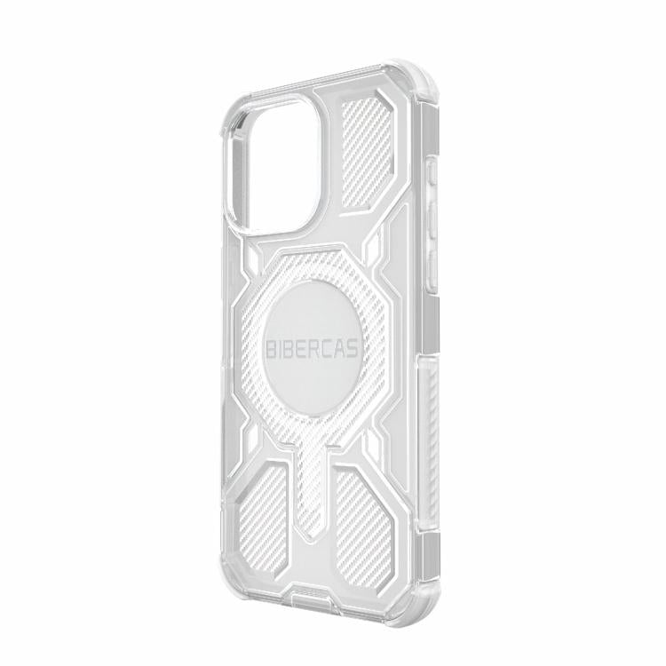 For iPhone 15 Pro Max BIBERCAS Transparent Color Series MagSafe Air Bag Shockproof Phone Case