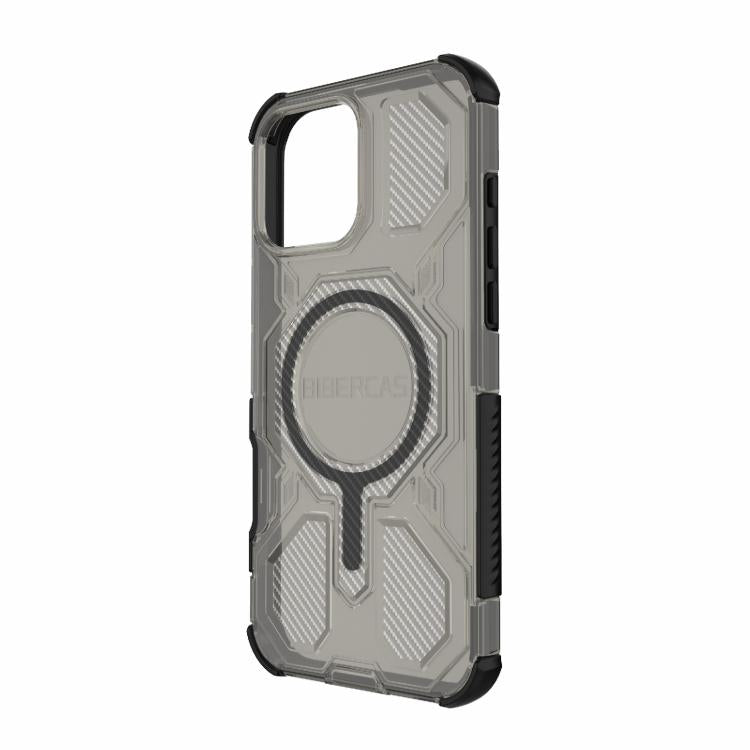 For iPhone 16 Pro Max BIBERCAS Transparent Color Series MagSafe Air Bag Shockproof Phone Case