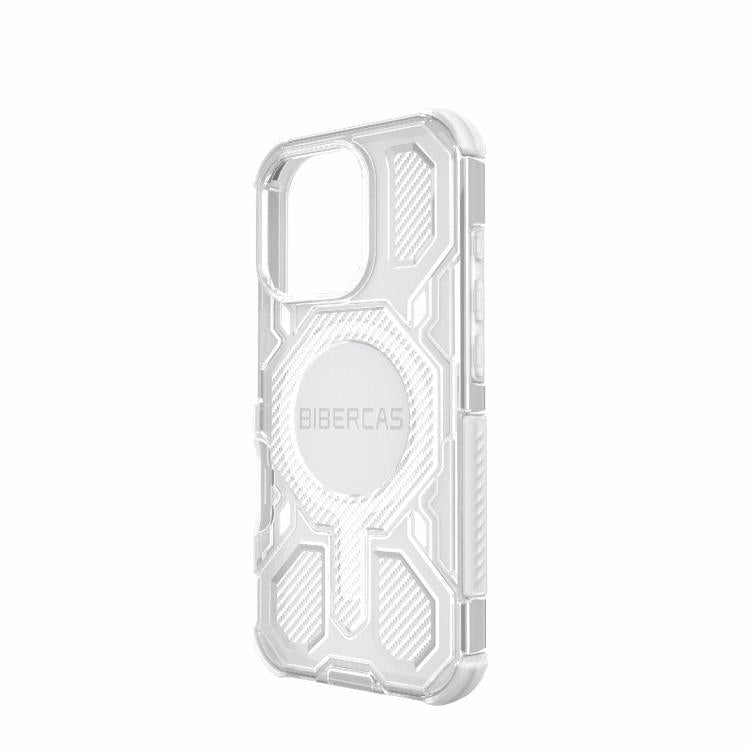 For iPhone 16 Pro BIBERCAS Transparent Color Series MagSafe Air Bag Shockproof Phone Case