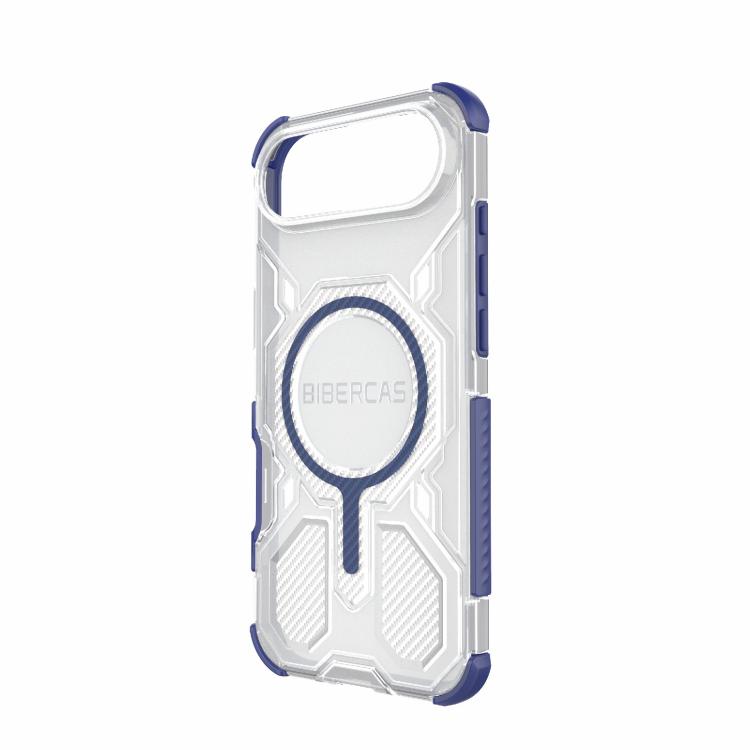 For iPhone Air BIBERCAS Transparent Color Series MagSafe Air Bag Shockproof Phone Case