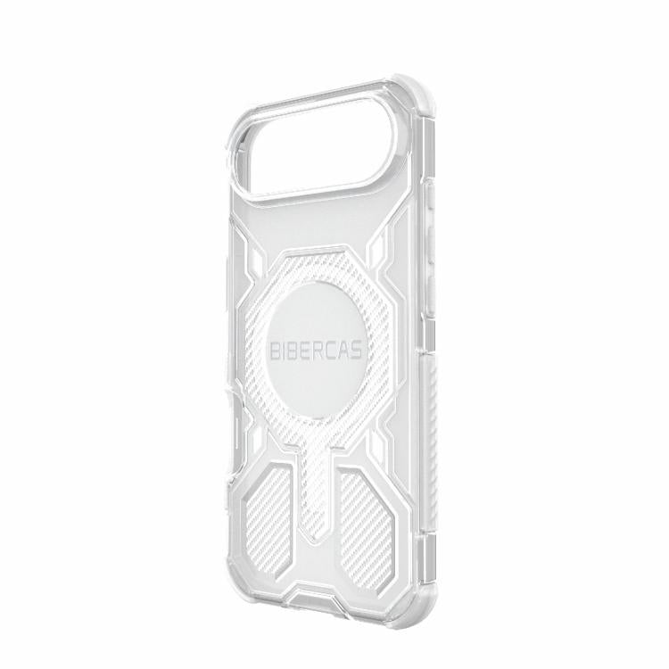 For iPhone Air BIBERCAS Transparent Color Series MagSafe Air Bag Shockproof Phone Case
