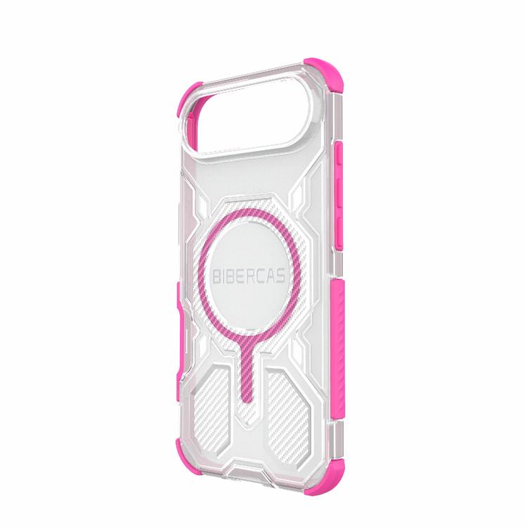 For iPhone Air BIBERCAS Transparent Color Series MagSafe Air Bag Shockproof Phone Case