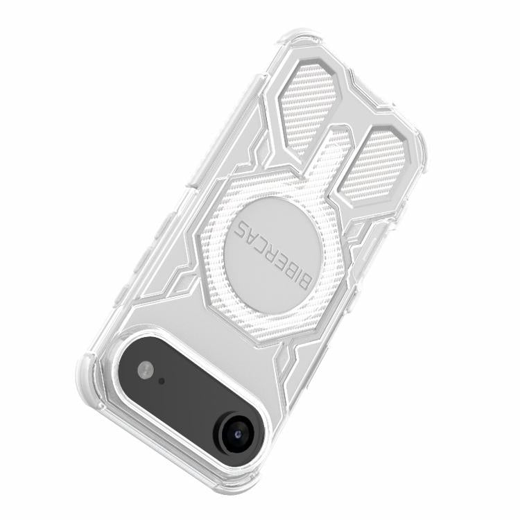 For iPhone Air BIBERCAS Transparent Color Series MagSafe Air Bag Shockproof Phone Case