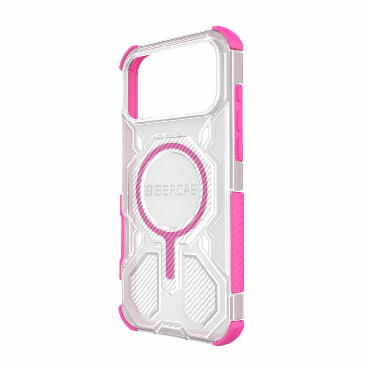 For iPhone 17 Pro Max BIBERCAS Transparent Color Series MagSafe Air Bag Shockproof Phone Case